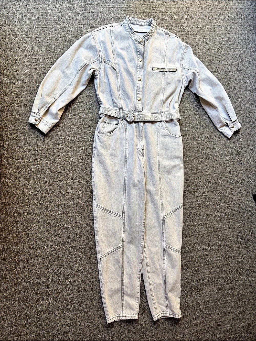 IRO Paris Jumpsuit Denim Utility in Gray